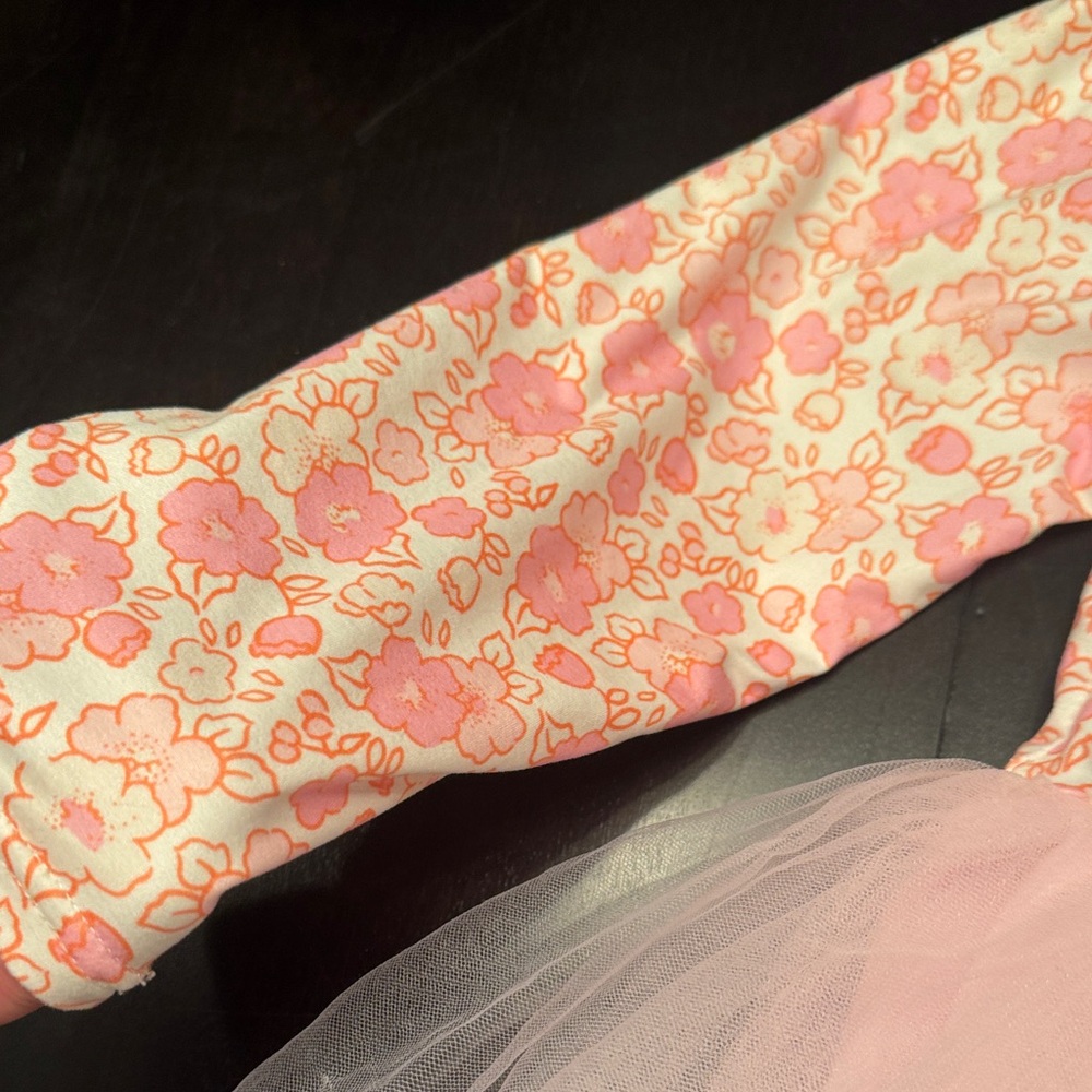 Elegant Pink Floral Kids Dress - Picture 4 of 5